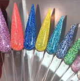 Combo 12 colors AZURA Flashlight powder Dip & Dap-simple-AZURA- Nail Supply American Gel Polish - Phuong Ni